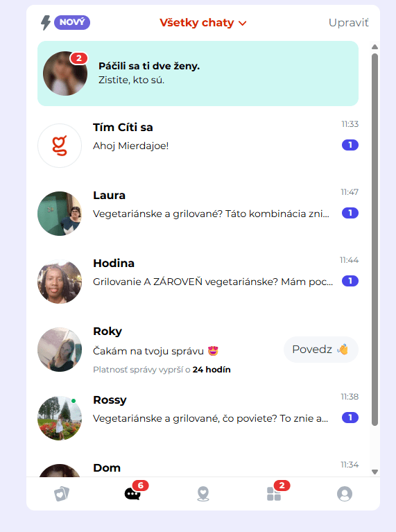 Stačí len chvíľu počkať a správy vám budú prúdiť jedna za druhou.