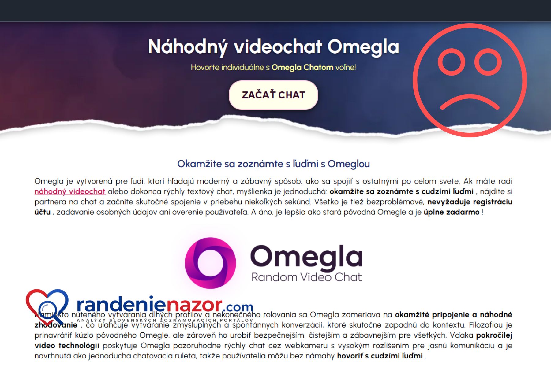 Recenzia Omegla.chat: Naleštená maska, ktorá skrýva hrozný vysávač na peniaze omegla chat podvod