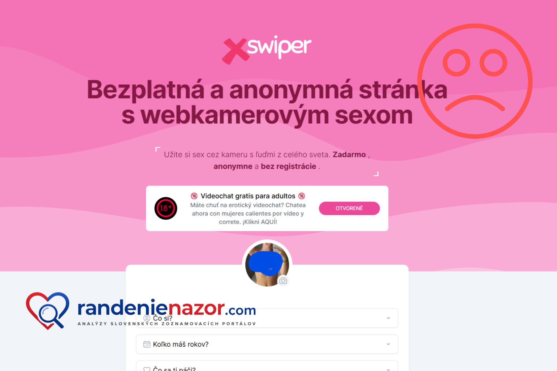 xSwiper: Bezplatný cam-sex, nebo jenom drzá bouda s přesměrováním? Moje podrobná recenze xswiper podvod